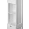 Basicwise White Tall Standing Bathroom Linen Tower Storage Cabinet for Bathroom and Vanity QI004021.WT - alternate 5
